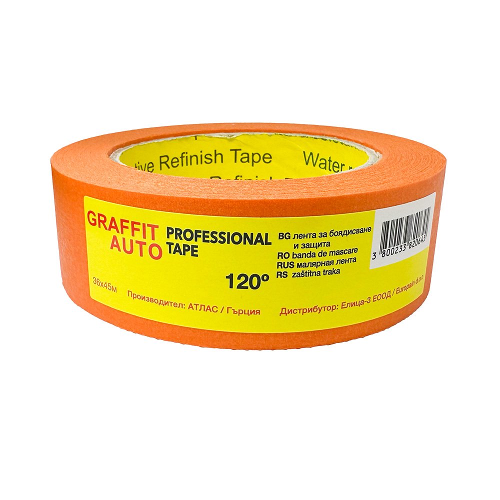 Хартиено тиксо оранжево 36мм